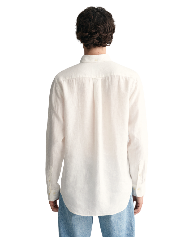 Regular Linen Shirt - White