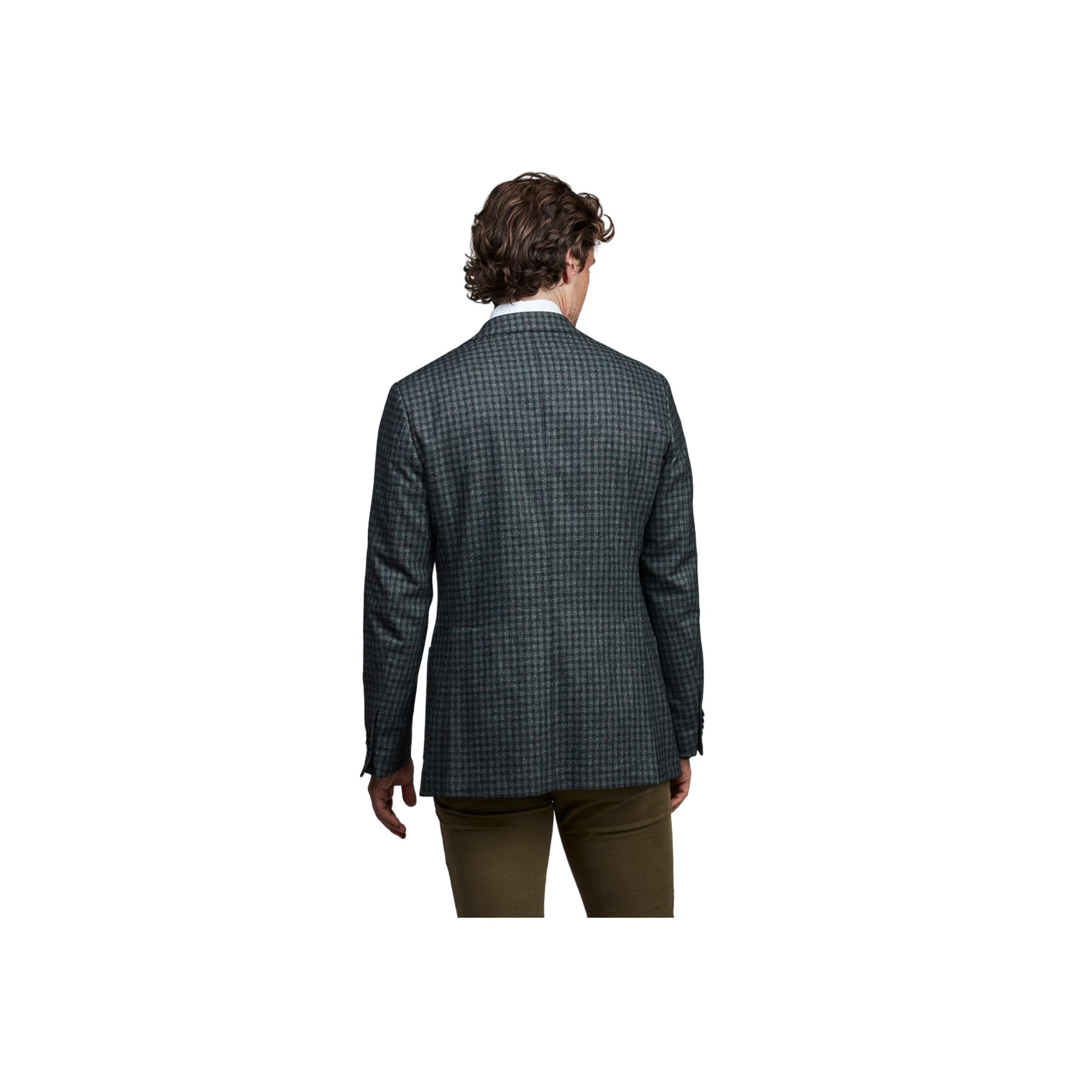 Vitale Check Jacket - Green