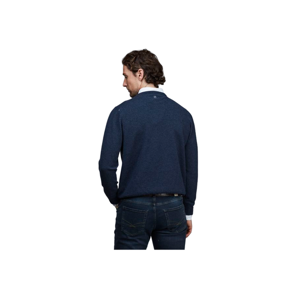 Geelong V-Neck Sweater - Blue