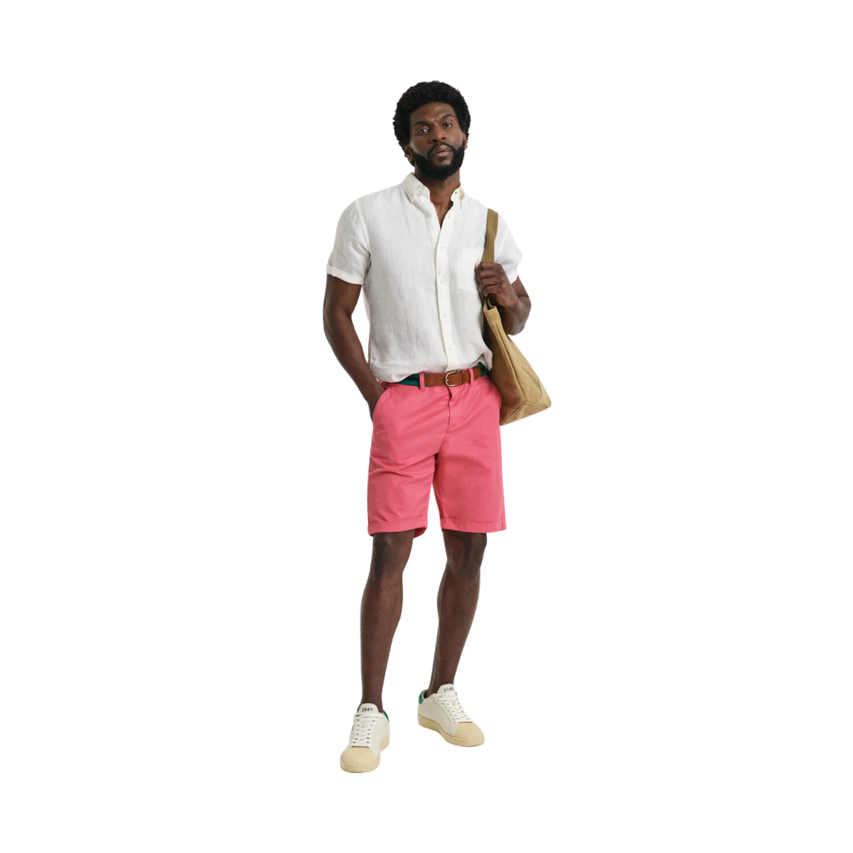 Reg Sunfaded Chino Shorts - 648 Watermelon Red