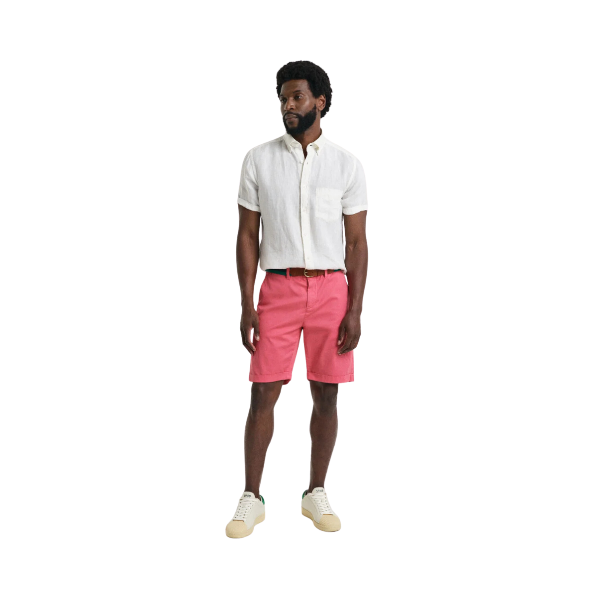 Reg Sunfaded Chino Shorts - 648 Watermelon Red