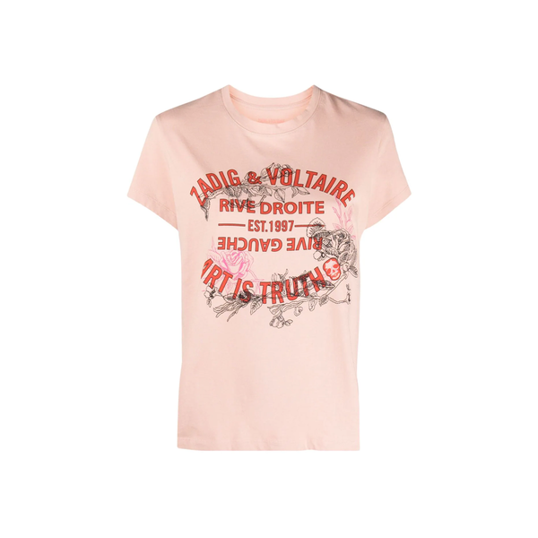 Zoe Blason Flowers T-shirt - Pink