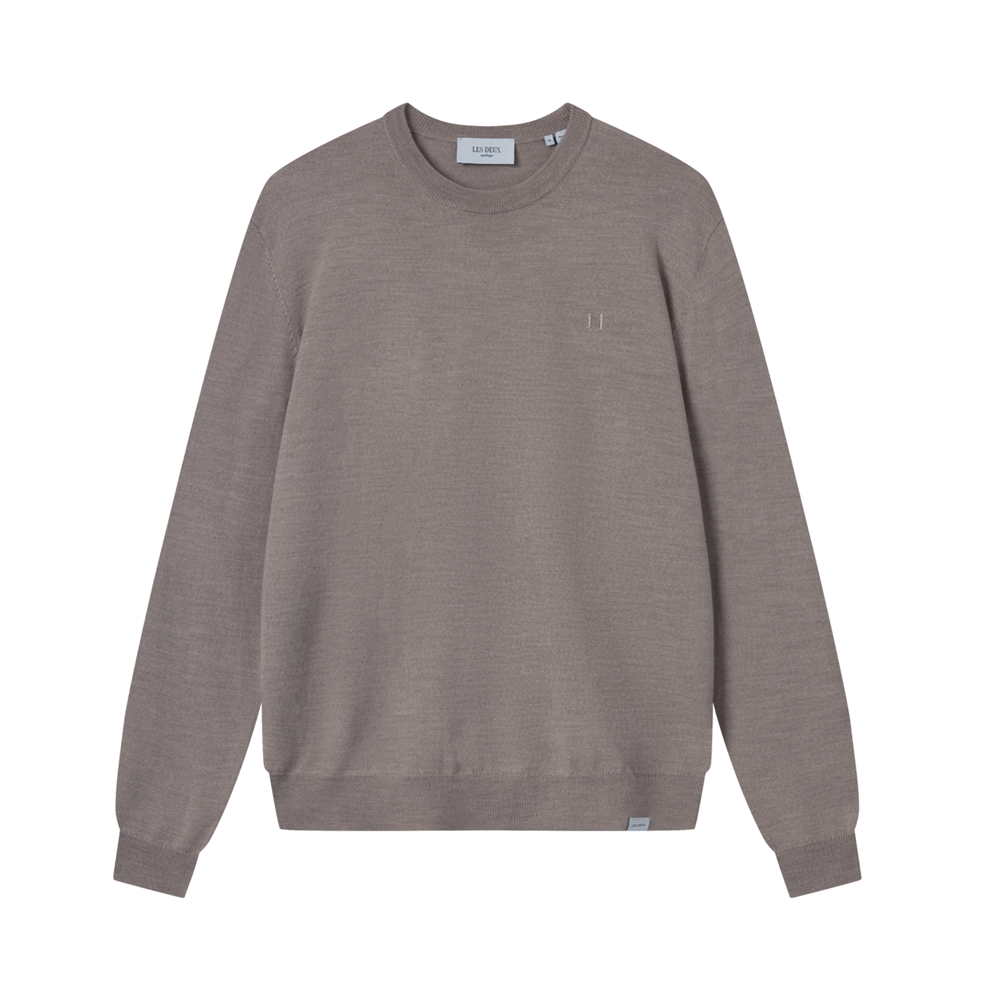 Greyson Merino Knit - Dark Sand Melange