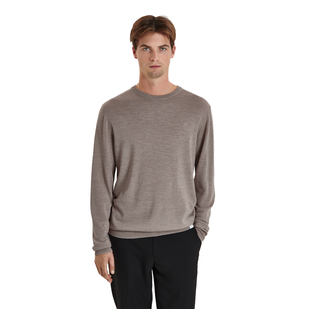 Greyson Merino Knit - Dark Sand Melange