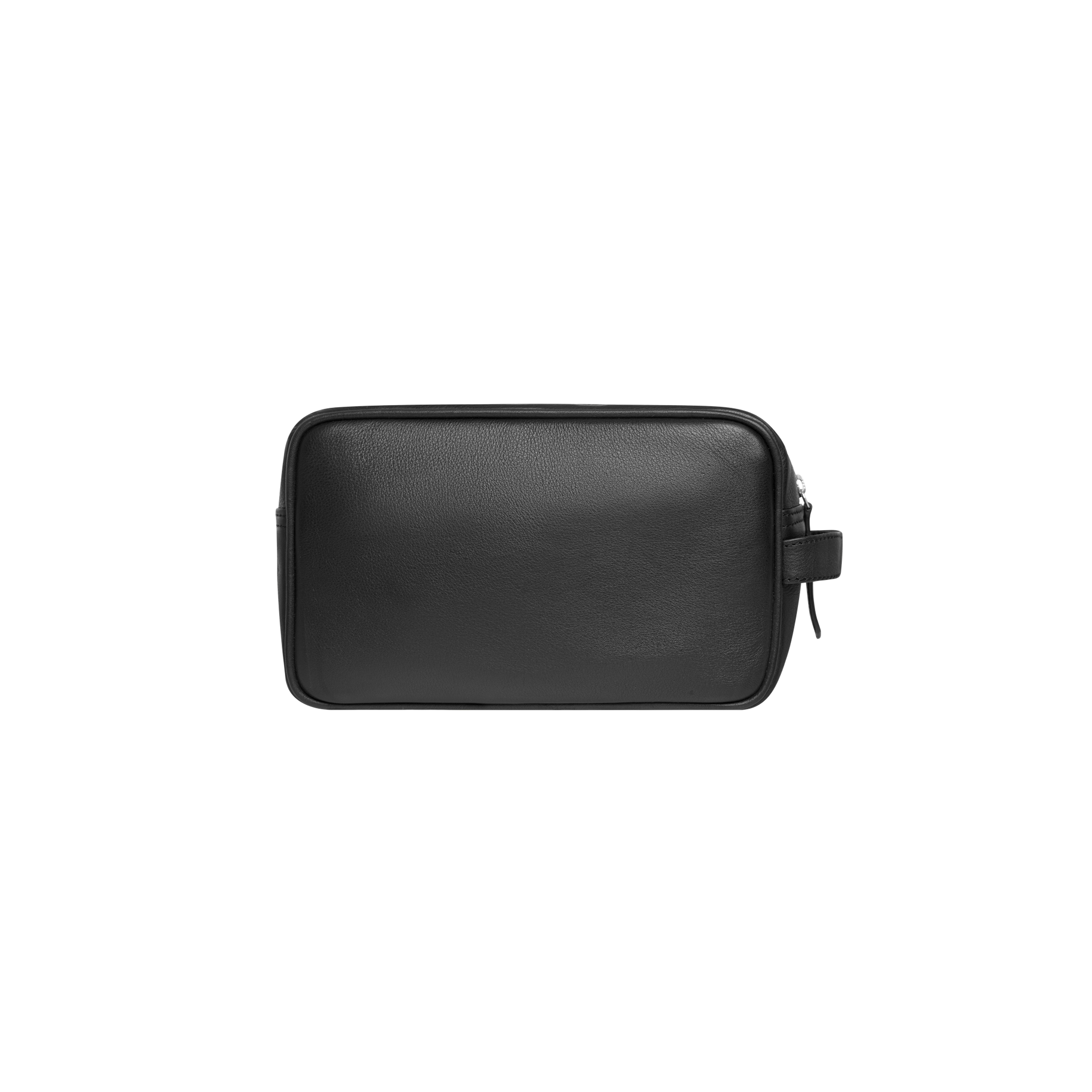 Leather Wash Bag - Black