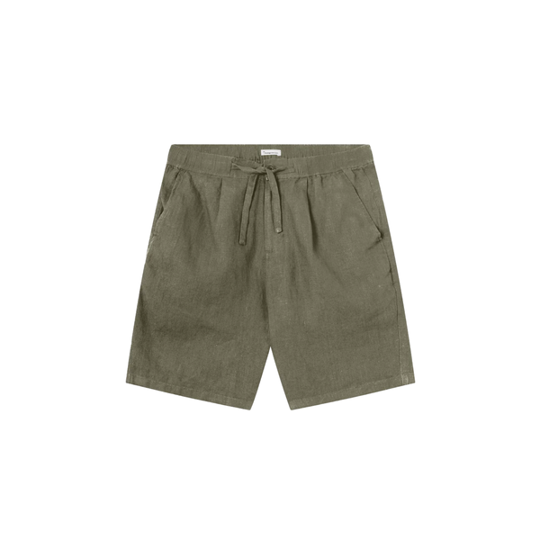 Loose Linen shorts - Green