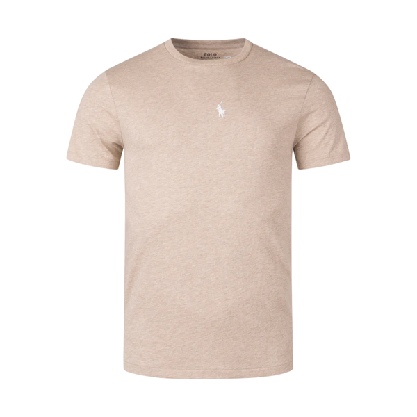 Custom Slim Fit Jersey Crewneck T-Shirt - Beige