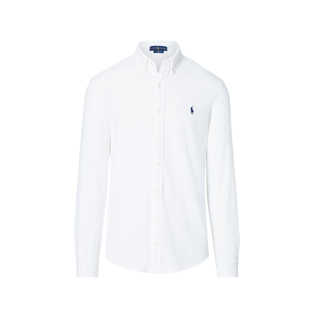 Featherweight Mesh Oxford Shirt - White