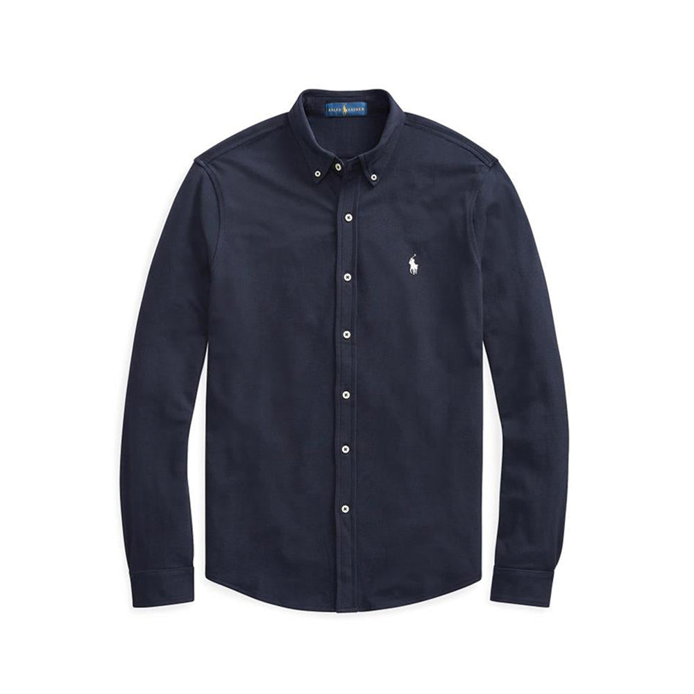 Featherweight Mesh Oxford Shirt - Navy