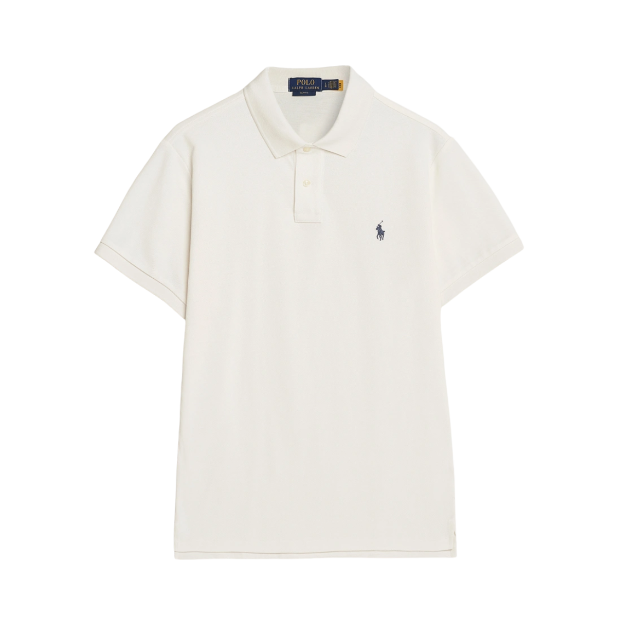 Custom Slim Fit Mesh Polo Shirt - Antique Cream/Antique Green