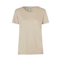 Peony O-Neck Tee - Beige