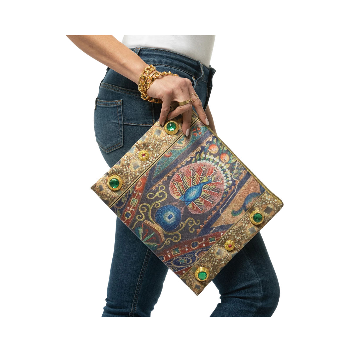 Peacock Pochette - Mosaic