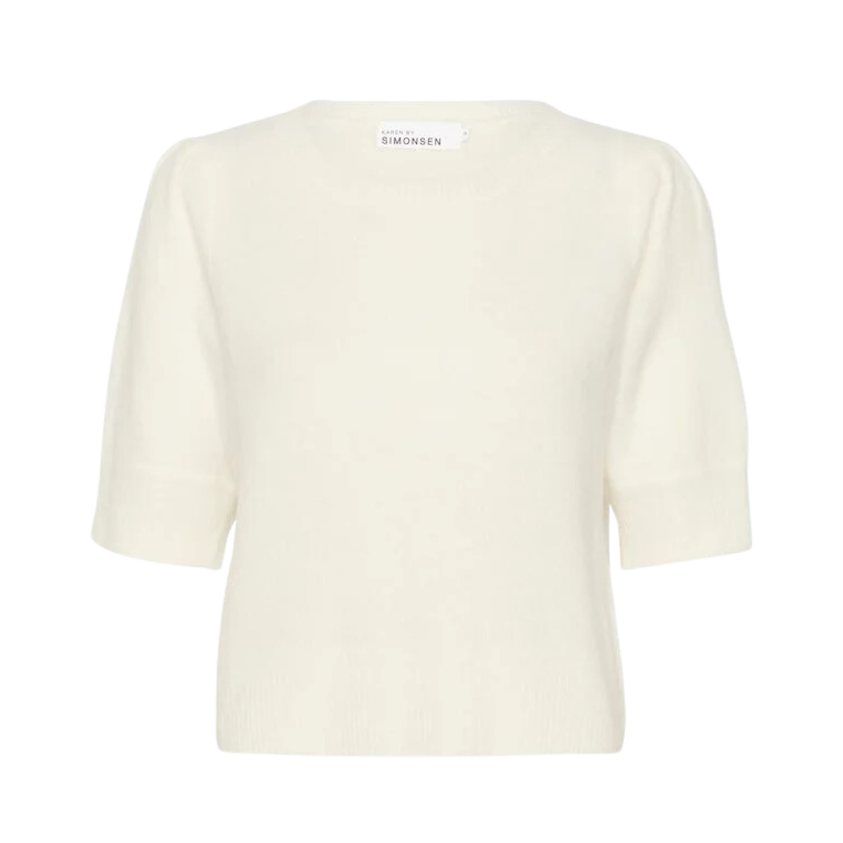 KBNoabelle Plain Pullover - White