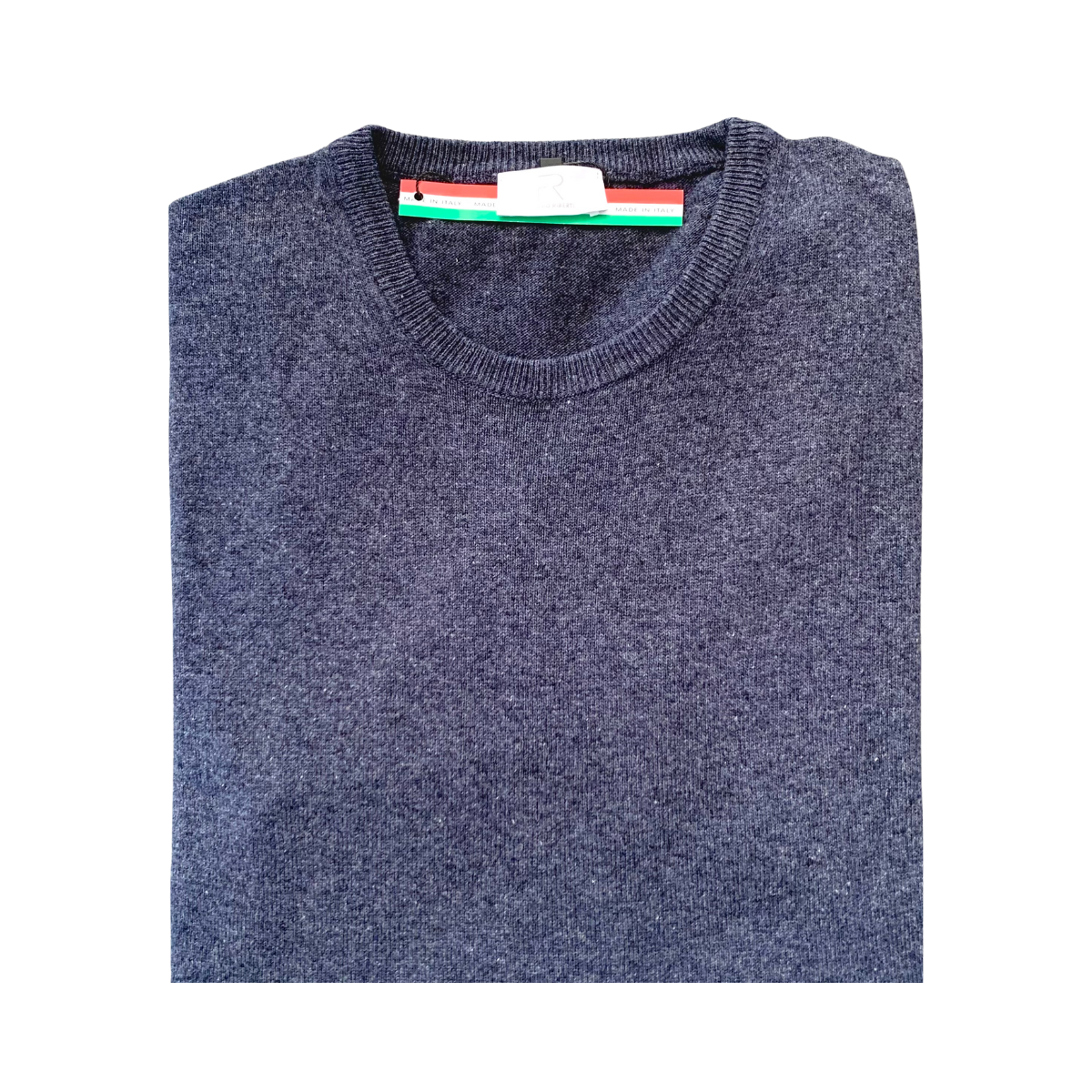 Lambswool Crewneck - Navy Sample