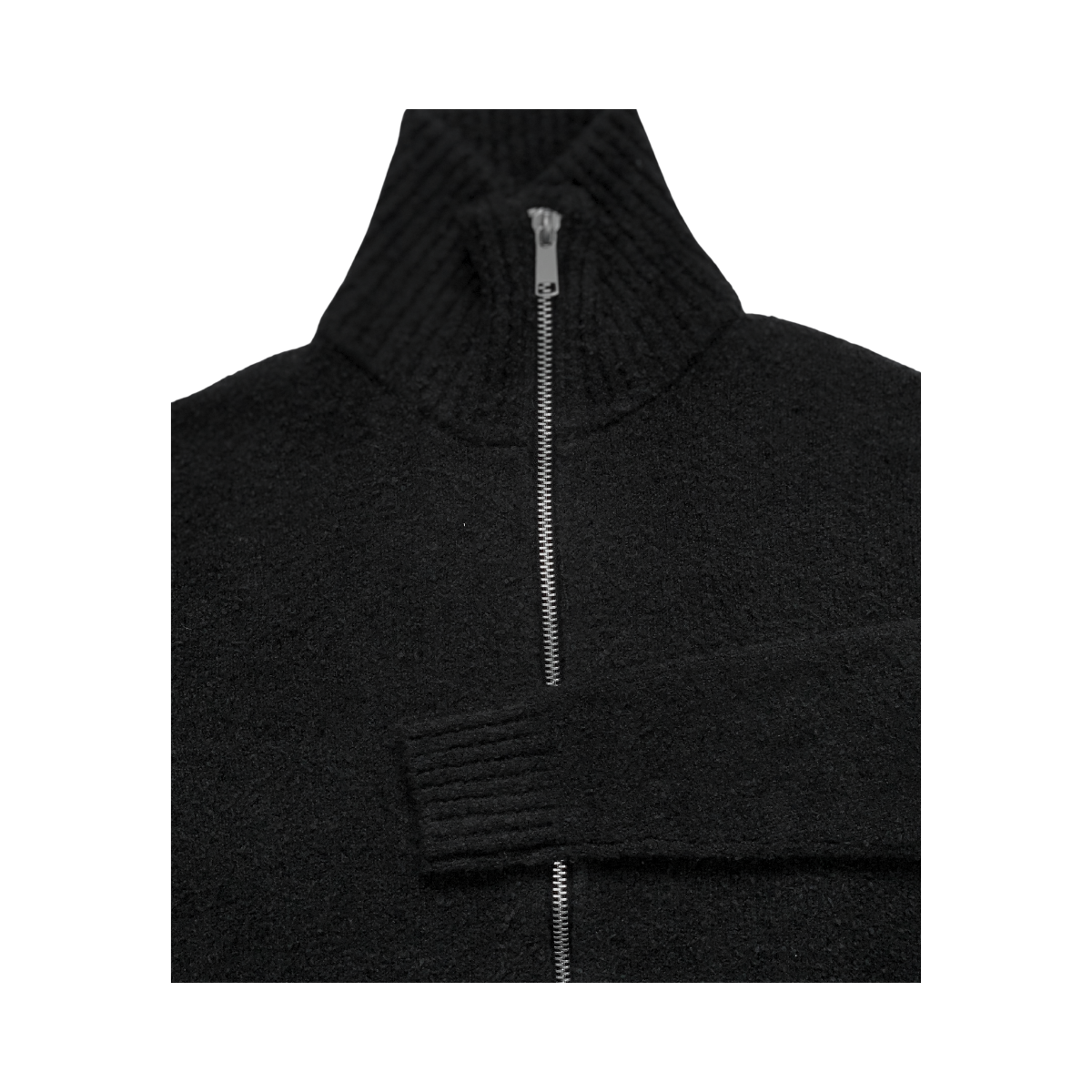 Marcello Zip Knit - Black