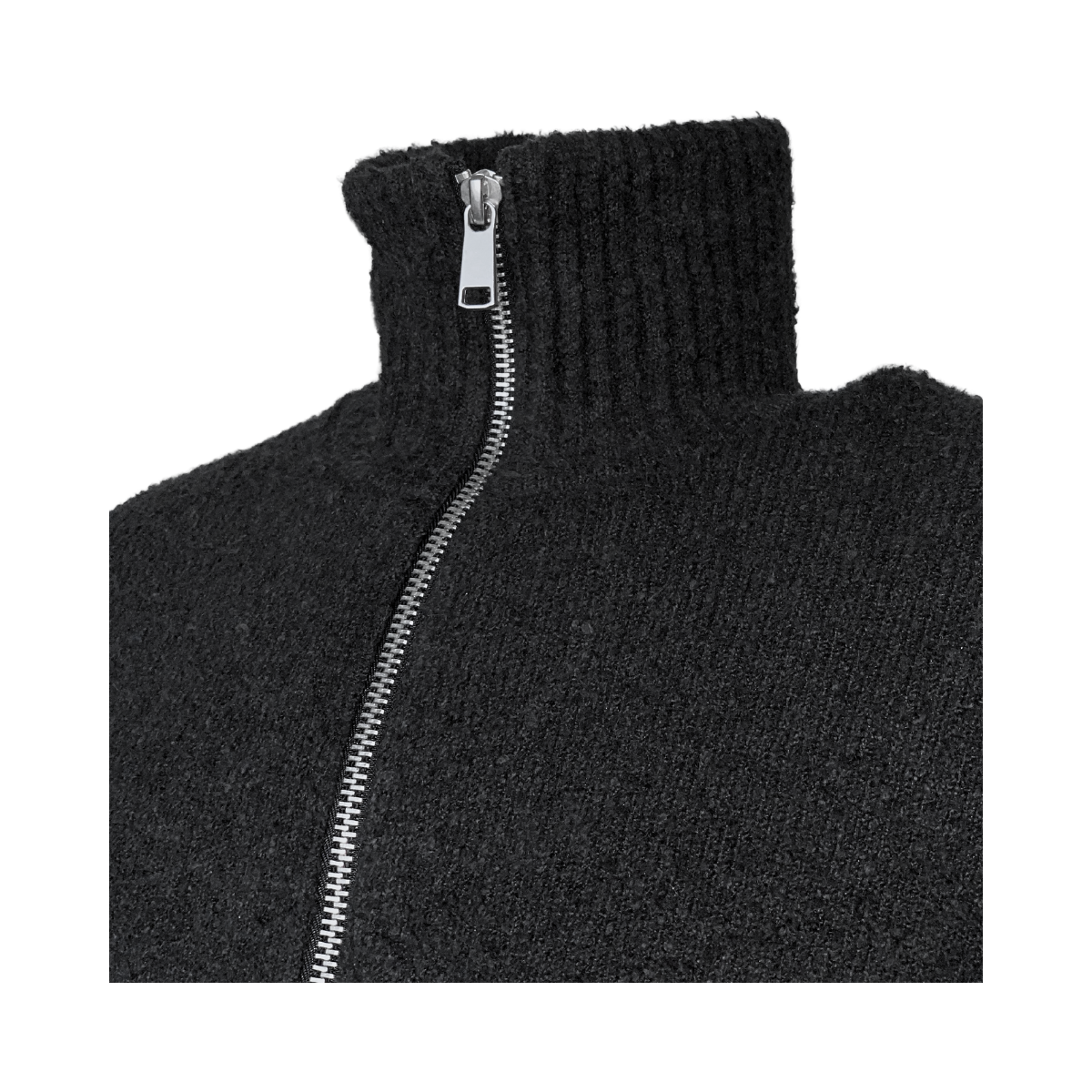 Marcello Zip Knit - Black