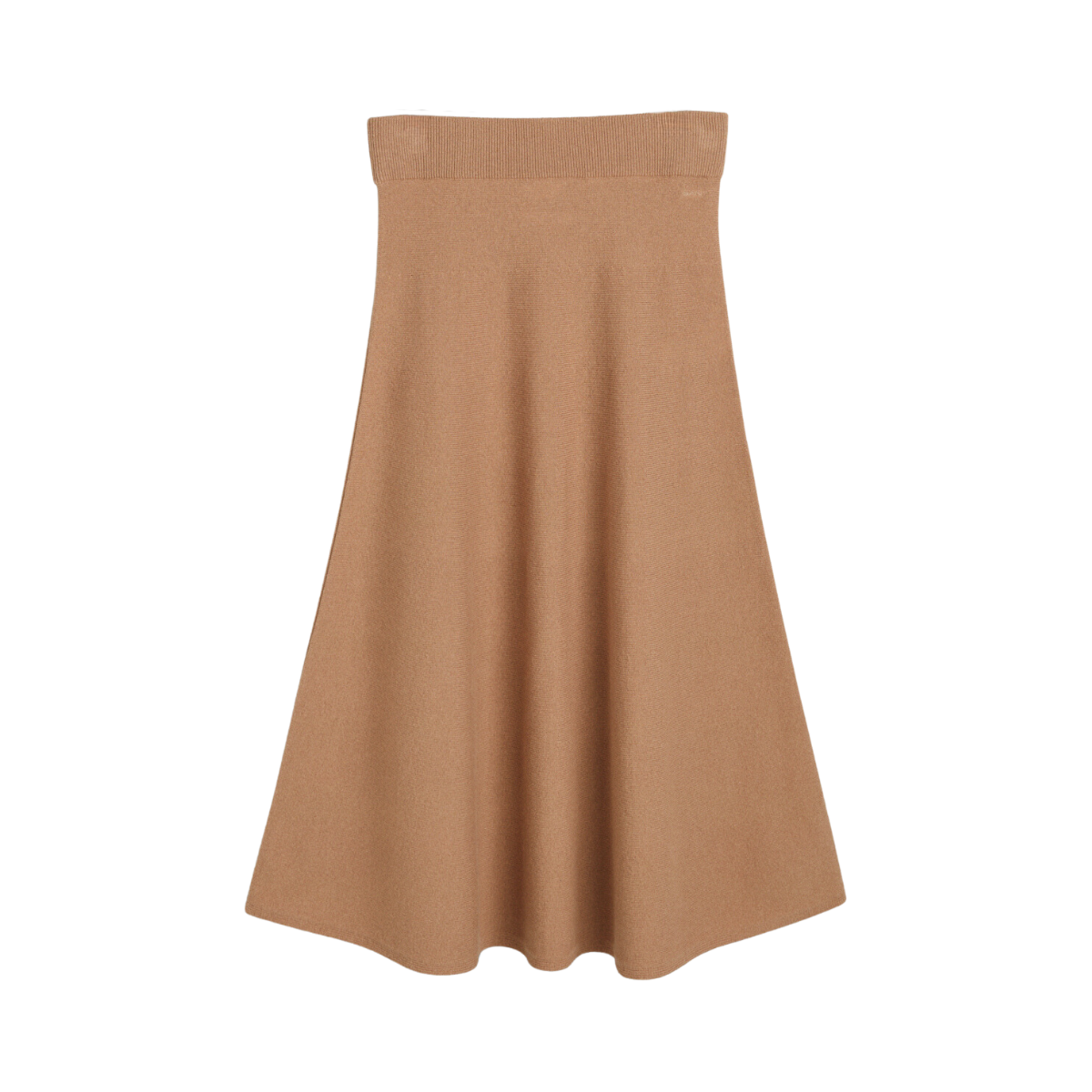 SUPERFINE LAMBSWOOL SKIRT - Beige