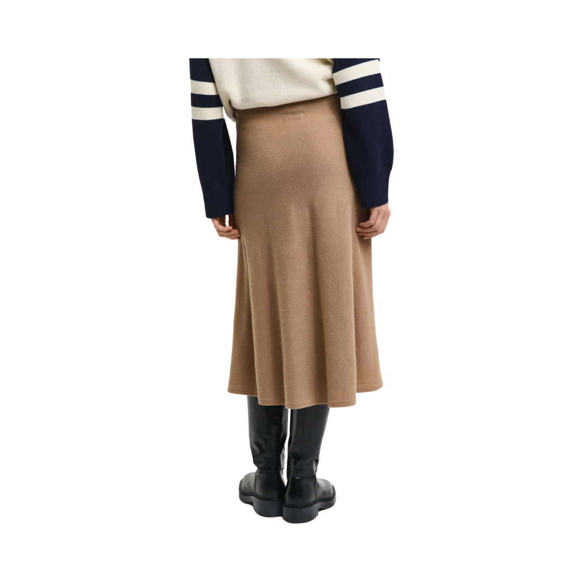 SUPERFINE LAMBSWOOL SKIRT - Beige