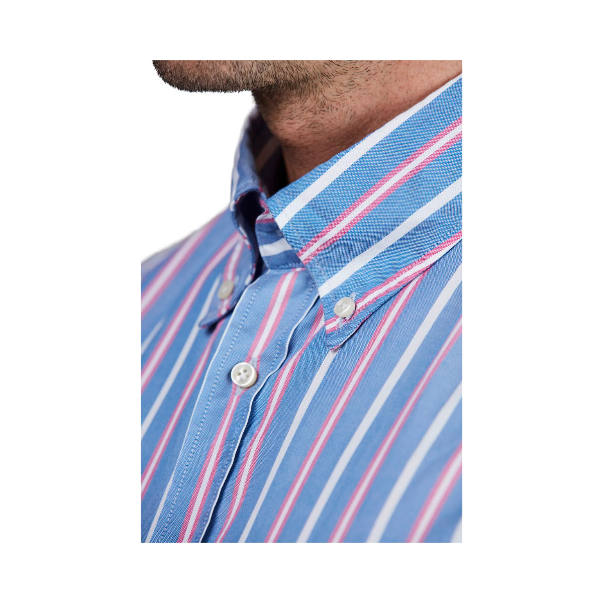 VIVID STRIPE SHIRT - DARK BLUE