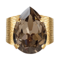 Classic Drop Ring Gold - Greige
