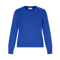 Textured Cotton C-Neck - Royal Blue