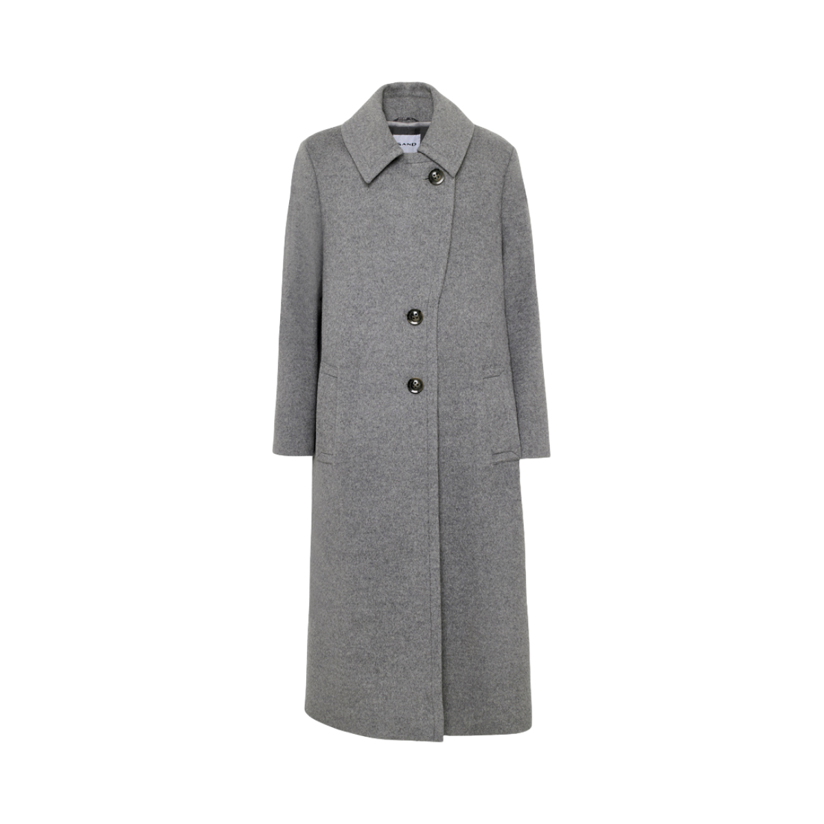Cashmere Coat W  Clareta Long - Smoky Grey