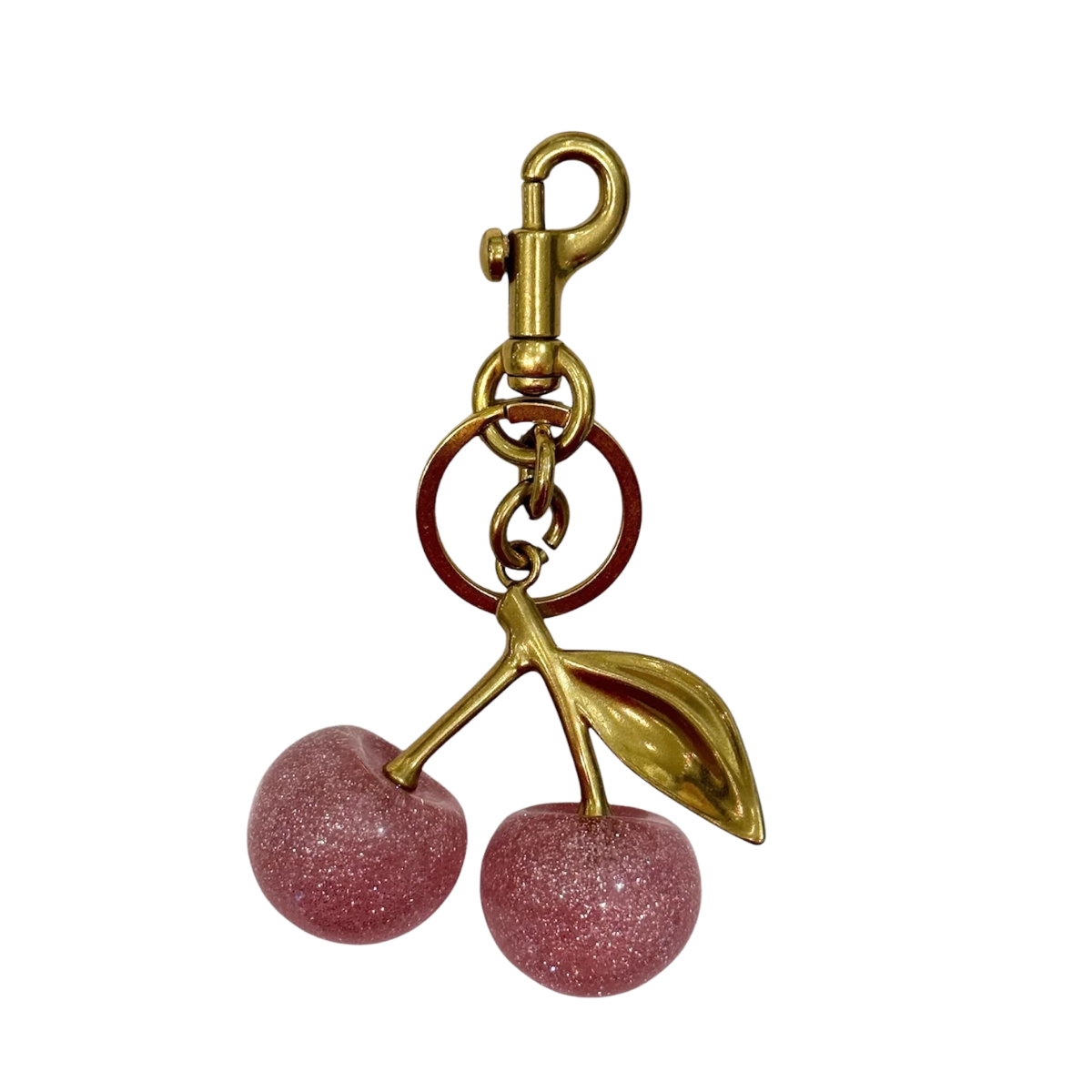 Cherry Bag Charm - Rose