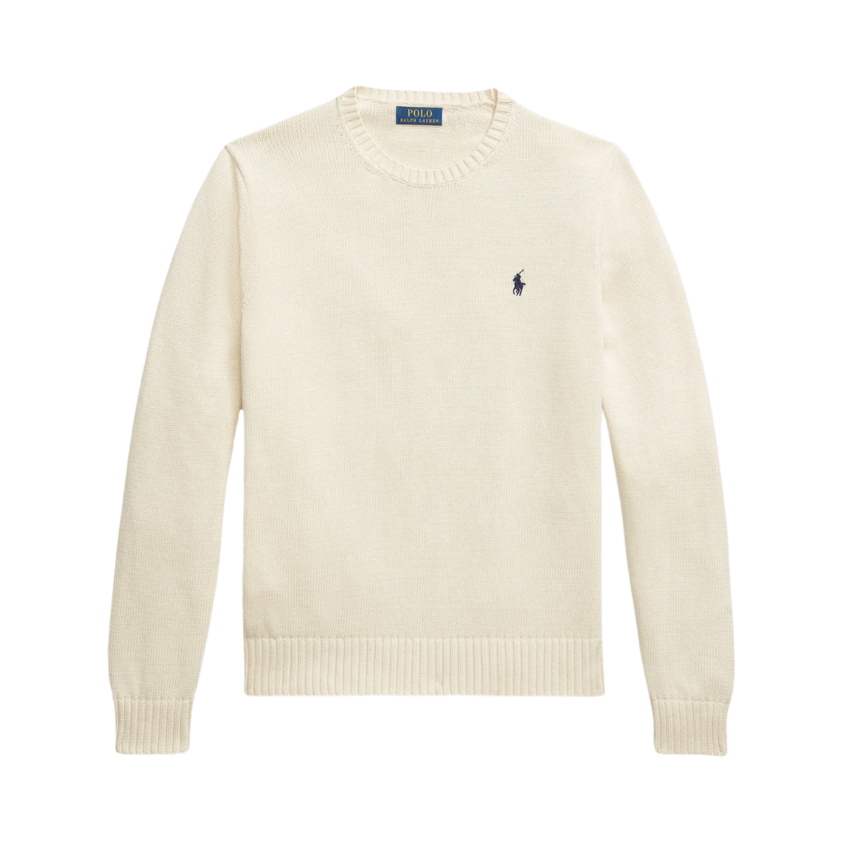 Cotton Crewneck Sweater - Andover Cream