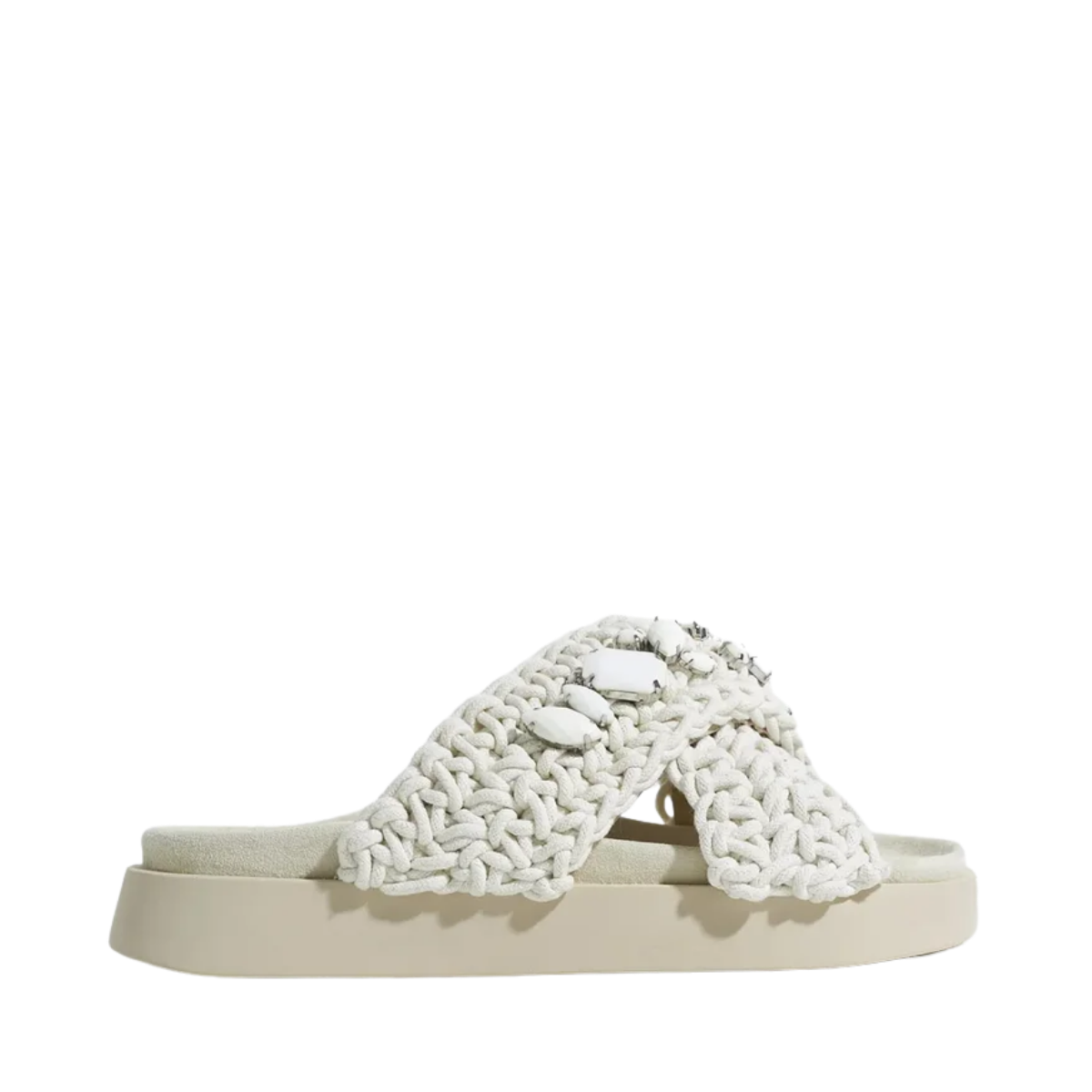 Woven Stones - Ivory white