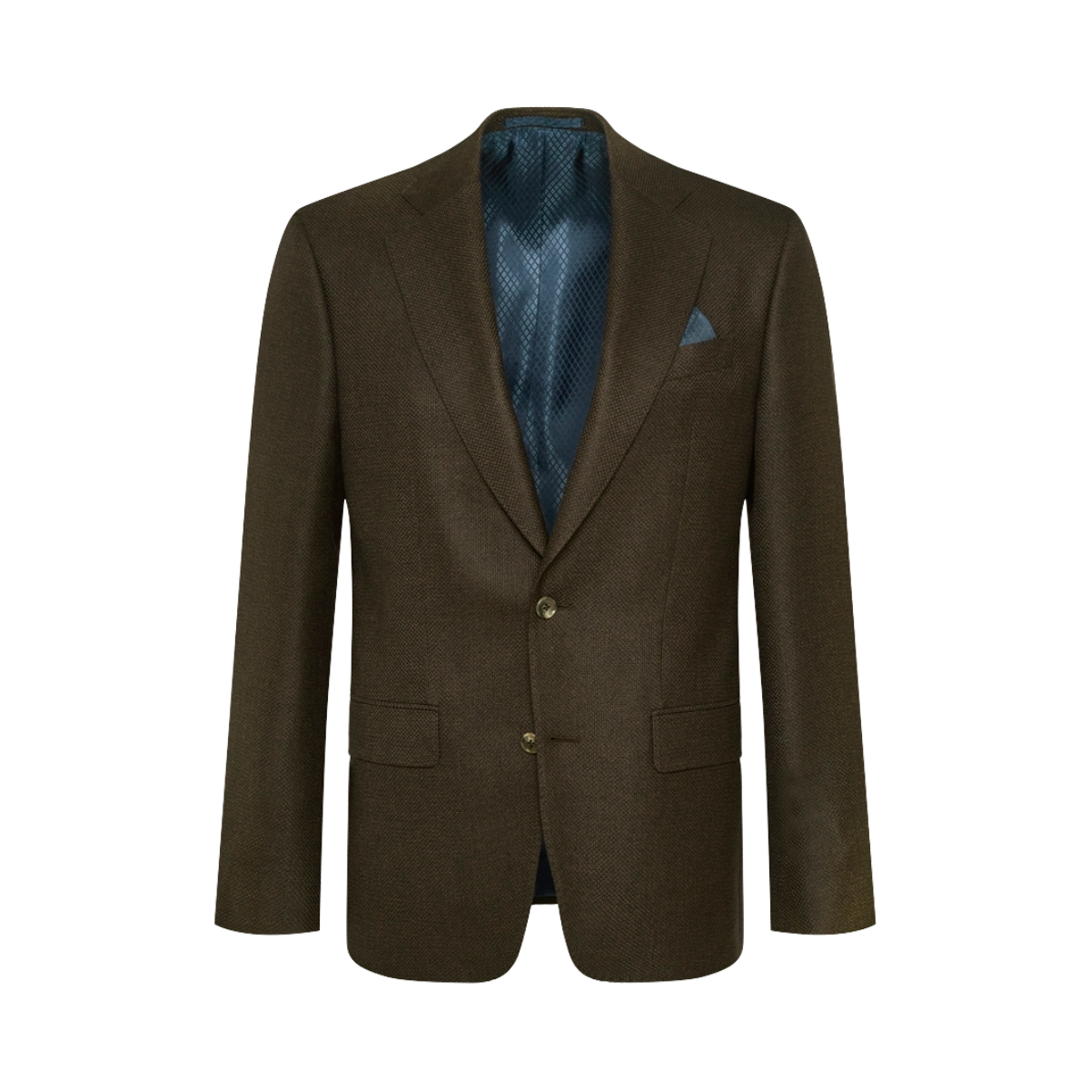 6135 Hopsack Sherman Napoli - Dark Brown
