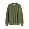 Micro Textured Cotton C-Neck - Dry Herb Green