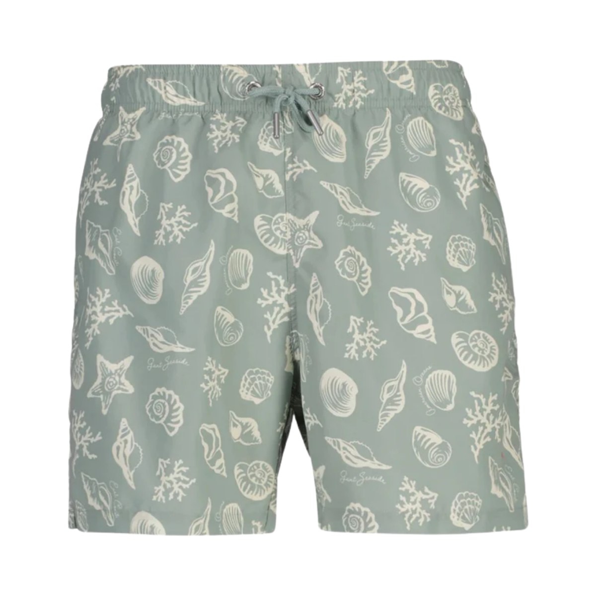 Seashells Print Swim Shorts - Ceramic Grey