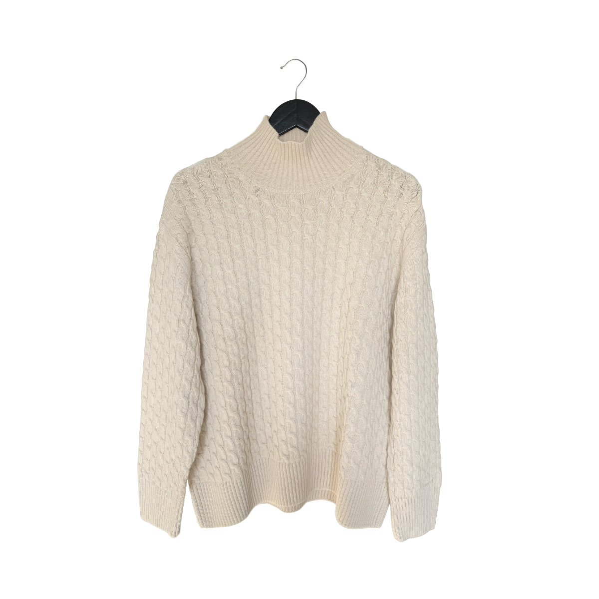 Cable Knit Mock Neck - 299 Seed Melange