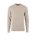 Pullover Knitted Crew Neck - Beige