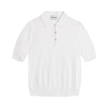 5445 WW  Retro Polo Puff - Pure White