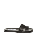 Sofia Slides - BLACK LEATHER