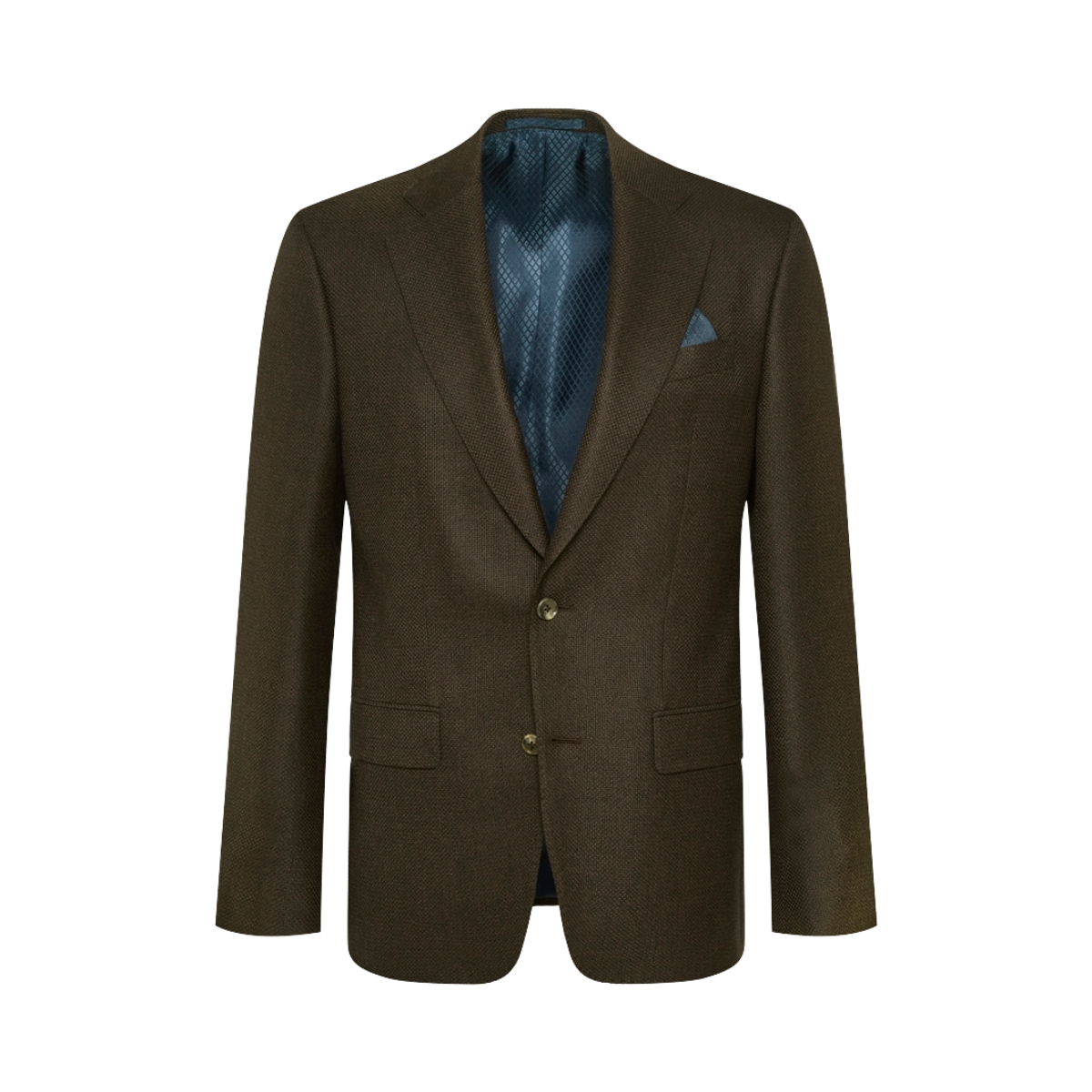 6135 Hopsack Sherman Napoli Short - Dark Brown