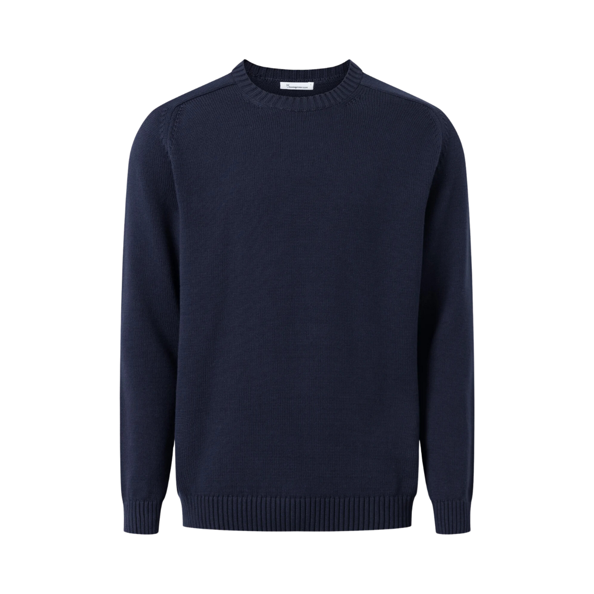 Plain Knitted Crewneck - Night Sky