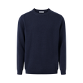 Plain Knitted Crewneck - Night Sky