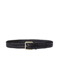 Leather Medium Belt - Black