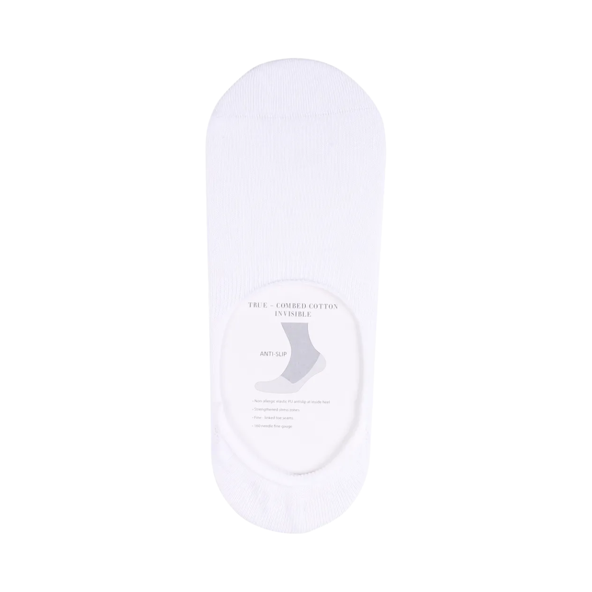 True Invisible Sock - White