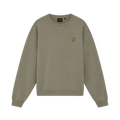 Heavyweight Loopback Crewneck - Khaki Smoke