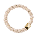 Fluffy Fat Hair Tie W/Gold - Sand Stripe