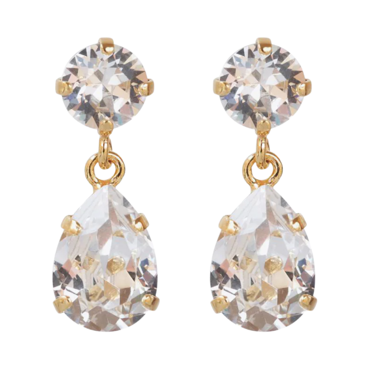 Mini Drop Earring Gold - Blue