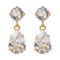 Mini Drop Earring Gold - Blue