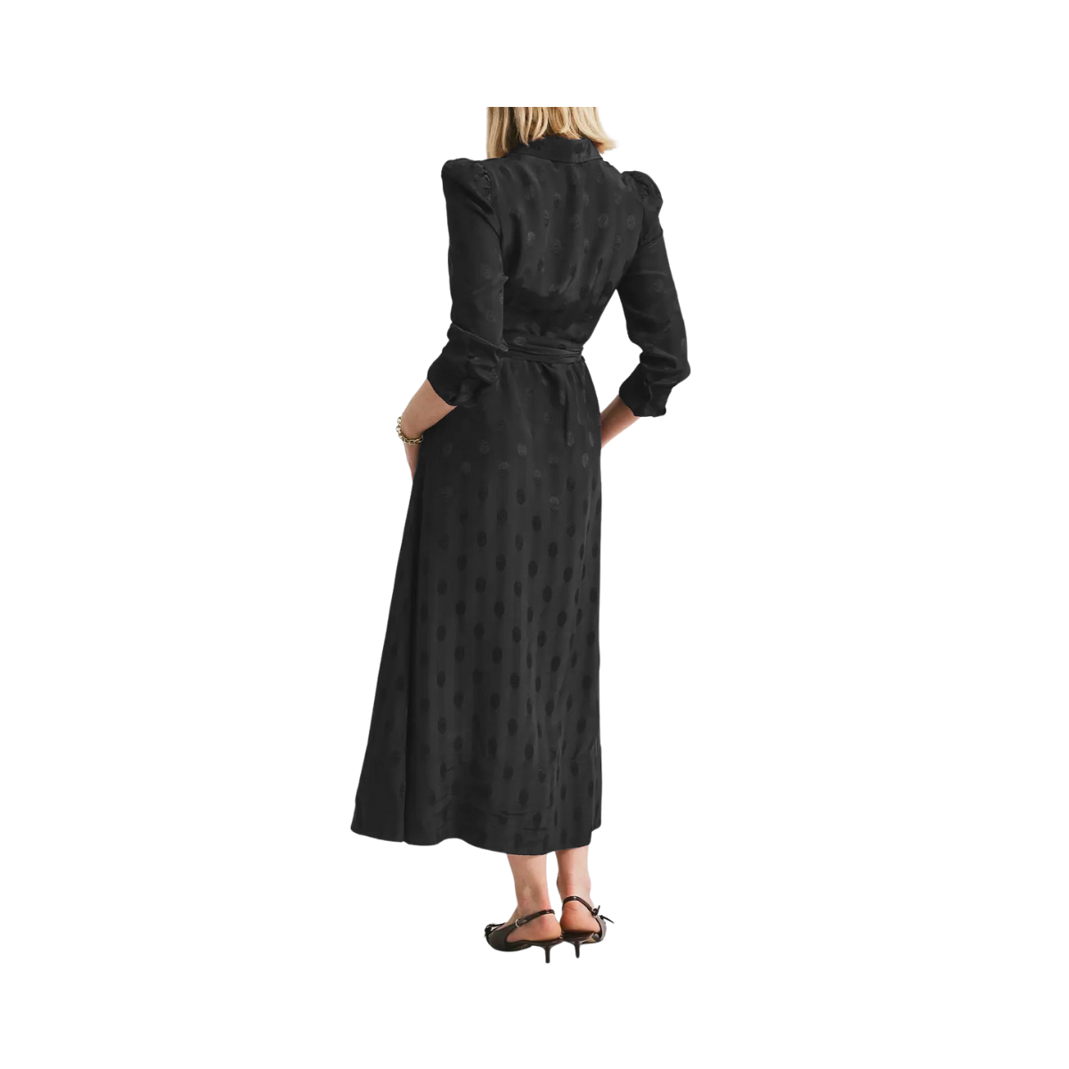 Viscose Shirt Dress - Black