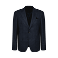 6135 Hopsack Sherman Napoli Long - Dark Navy Blue