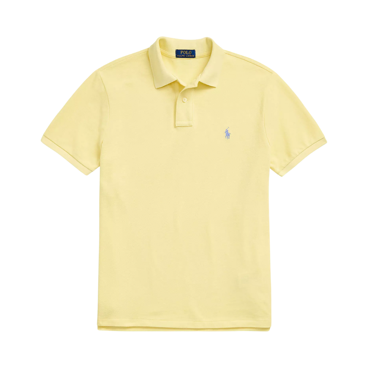 Custom Slim Fit Mesh Polo Shirt - Resort Gold