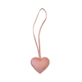 Heart Bag Charm - Pale Rose