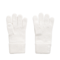 Wool Knit Gloves - White